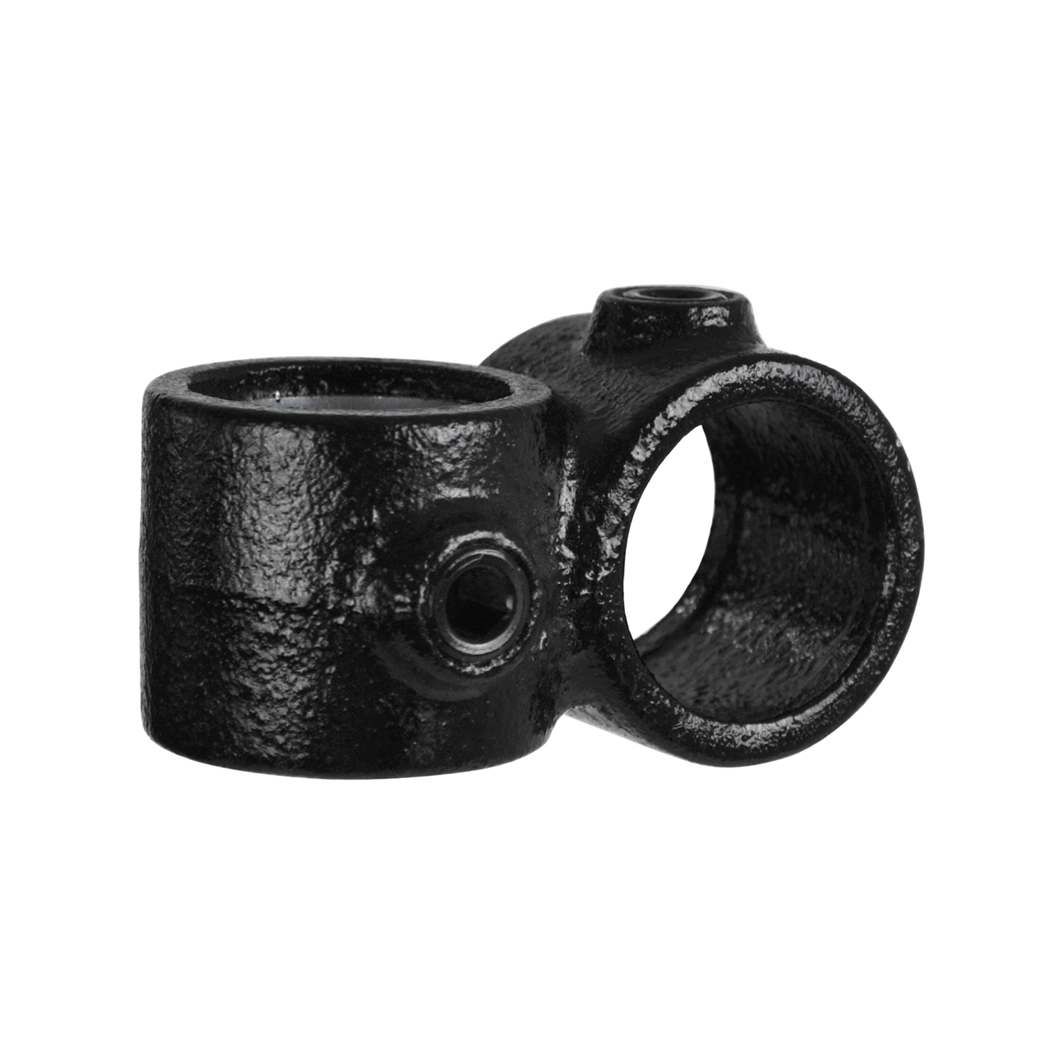 Pieza transversal, saliente, 90°, negra 42,4 mm (1¼")