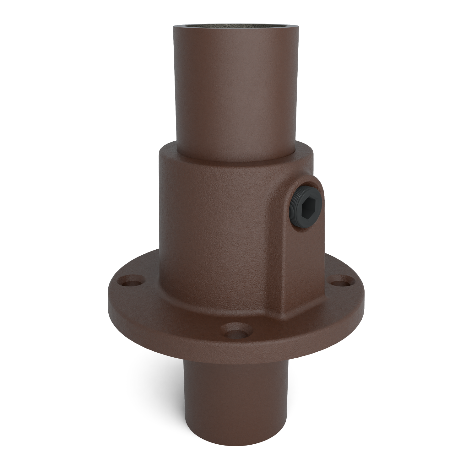 131T-A Placa base redonda, continua - 26,9 mm marrón 