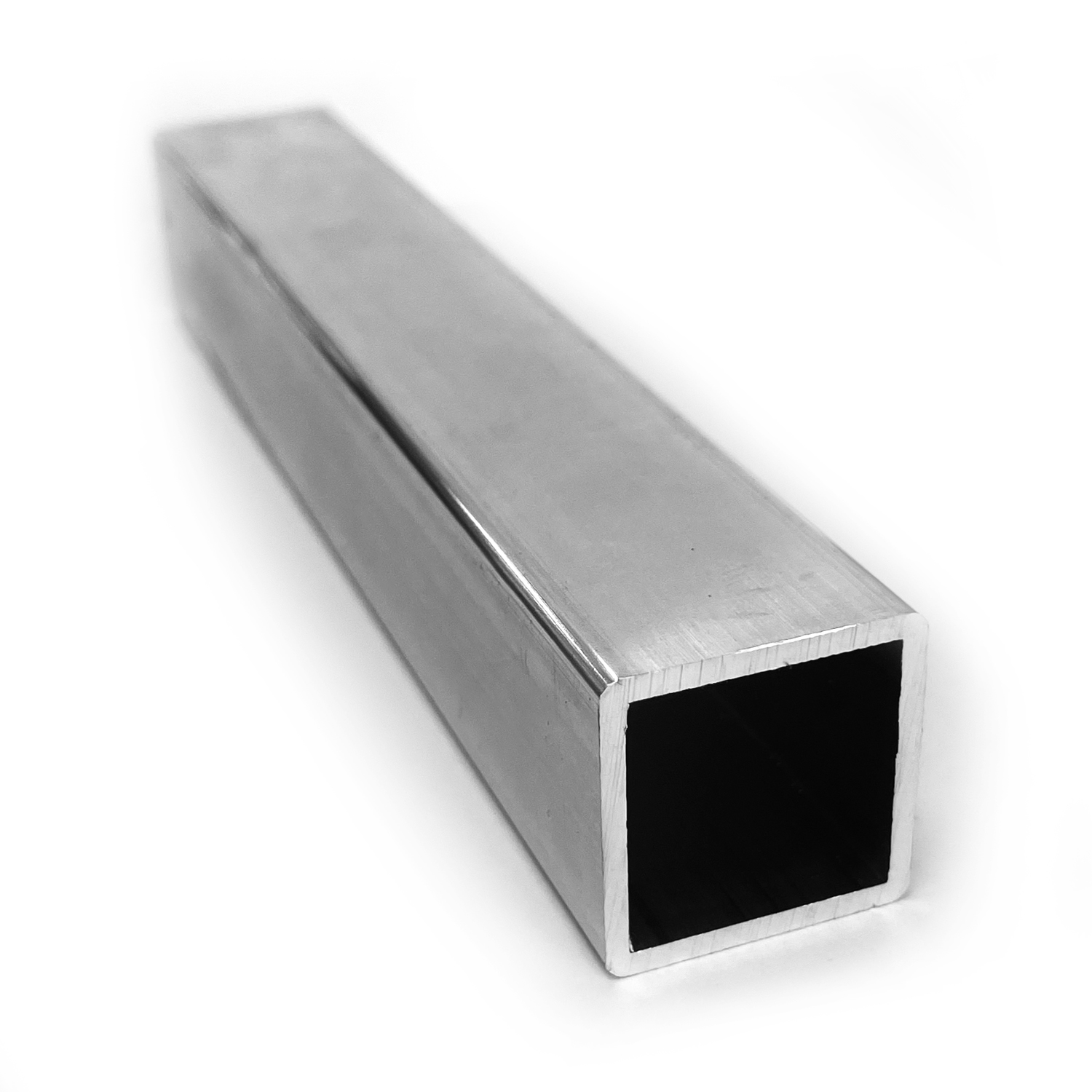Tubo cuadrado de aluminio 40 x 40 mm, 2 mm (longitud estándar de venta 2200 mm)