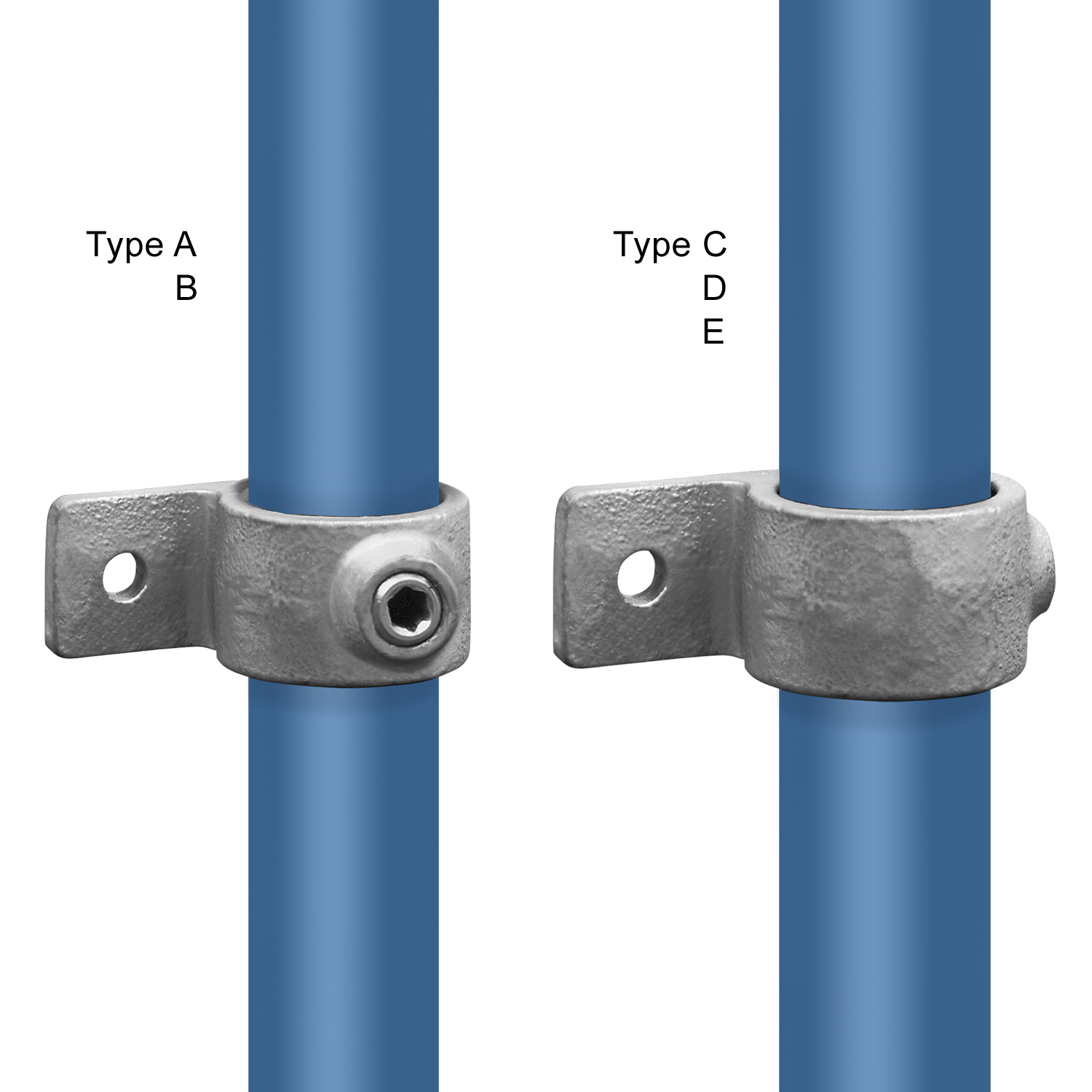 Pieza de ojal con orejeta simple 48,3 mm (1½")