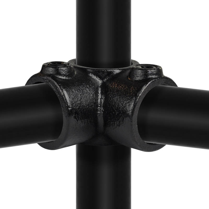 Conexión de esquina 90° negro 33,7 mm (1")