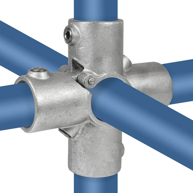 Pieza transversal abierta (abatible) de cuatro vías 48,3 mm (1½")