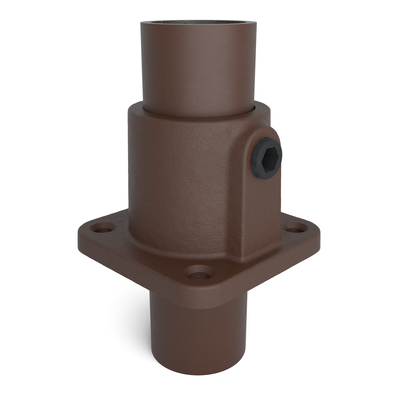 F131-A Placa base cuadrada - 26,9 mm marrón