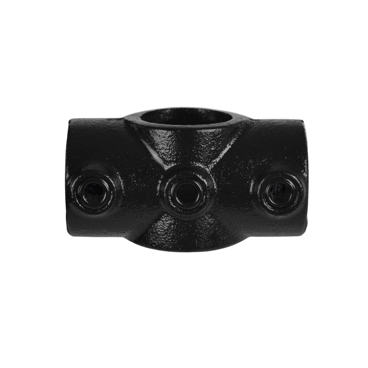 Pieza transversal, negra continua, abrazadera de conexión a 90° 48,3 mm (1½")