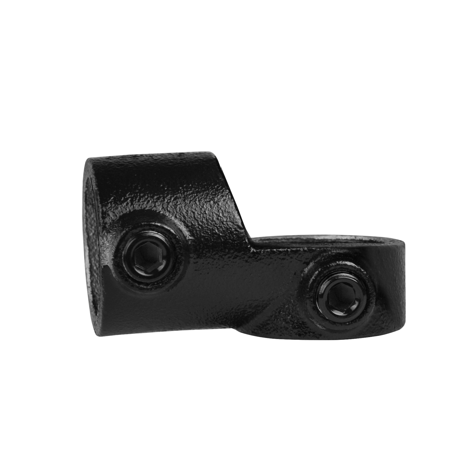 Articulación acodada, ajustable, negra 42,4 mm (1¼")