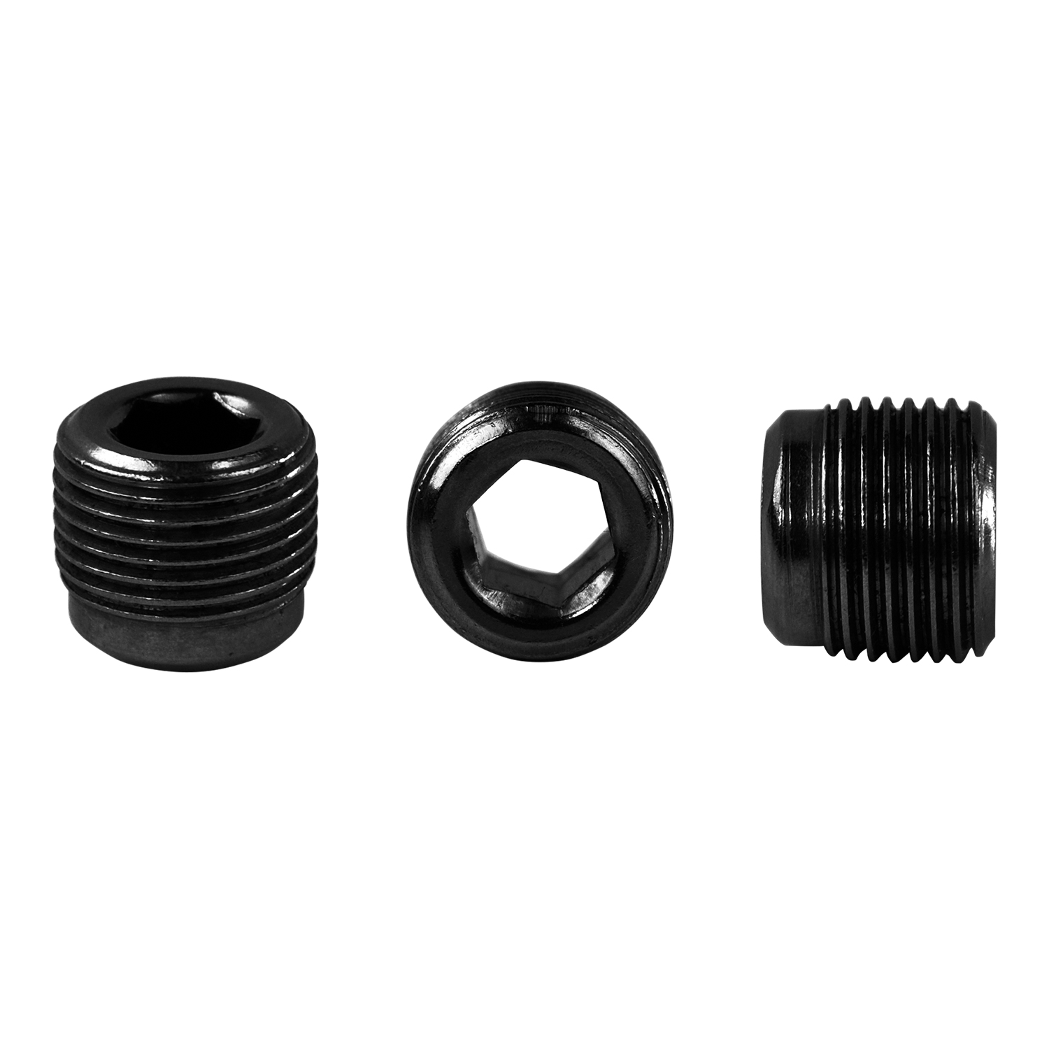Tornillos prisioneros de acero inoxidable, negro para conectores de tuberías. 3/8" (para D / E / F)
