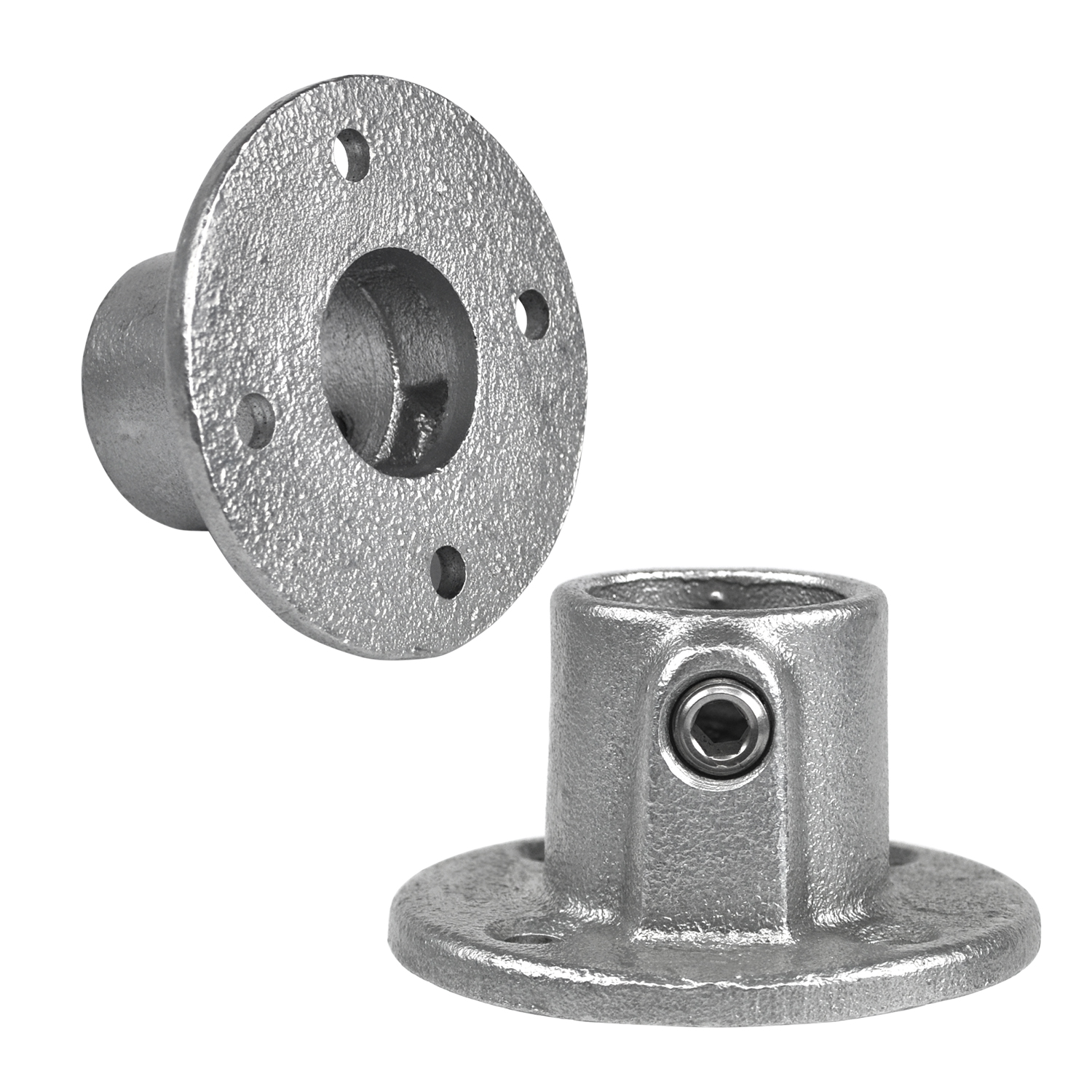 Placa base redonda, continua 21,3 mm (½")