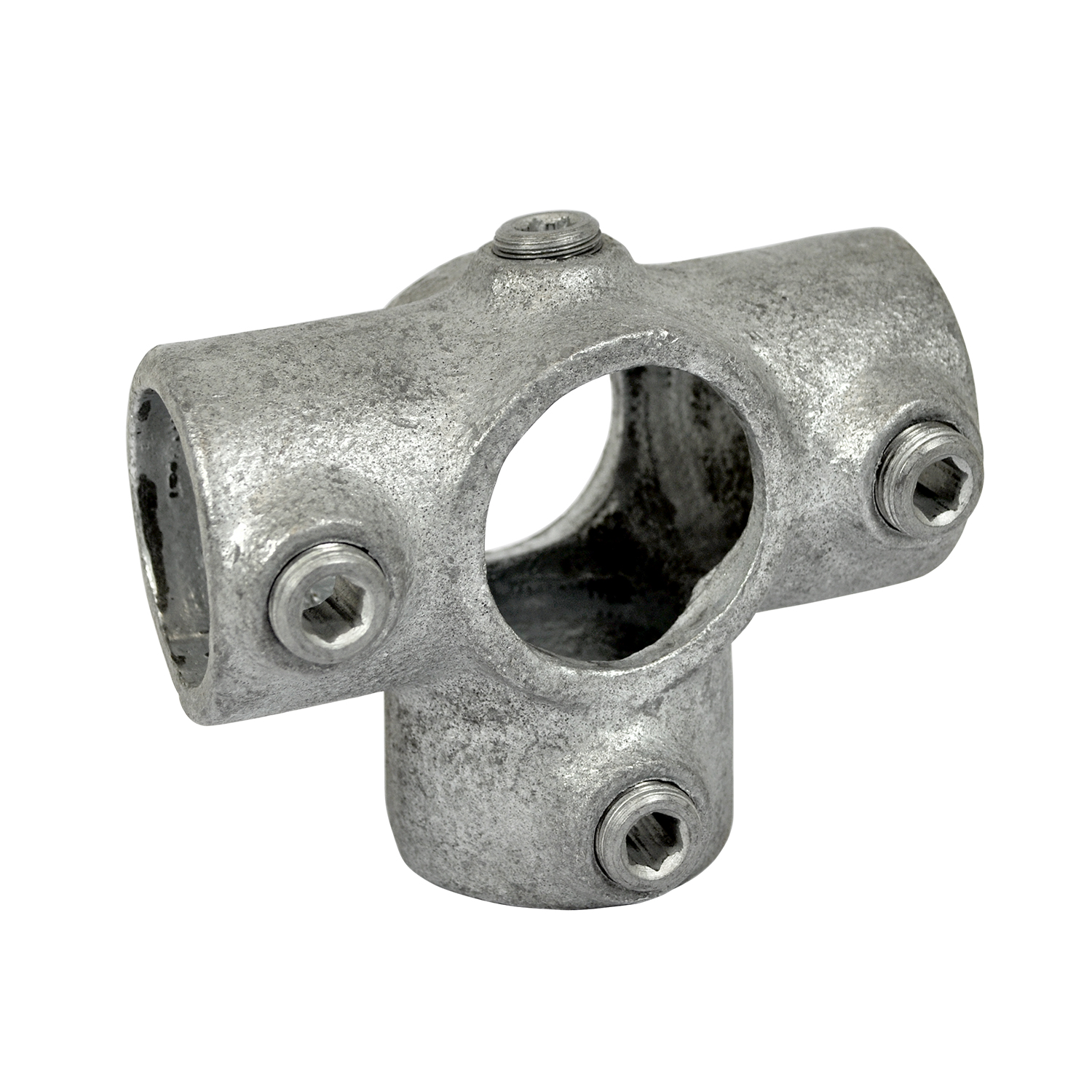 Pieza en T para tubo de soporte 42,4 mm (1¼")
