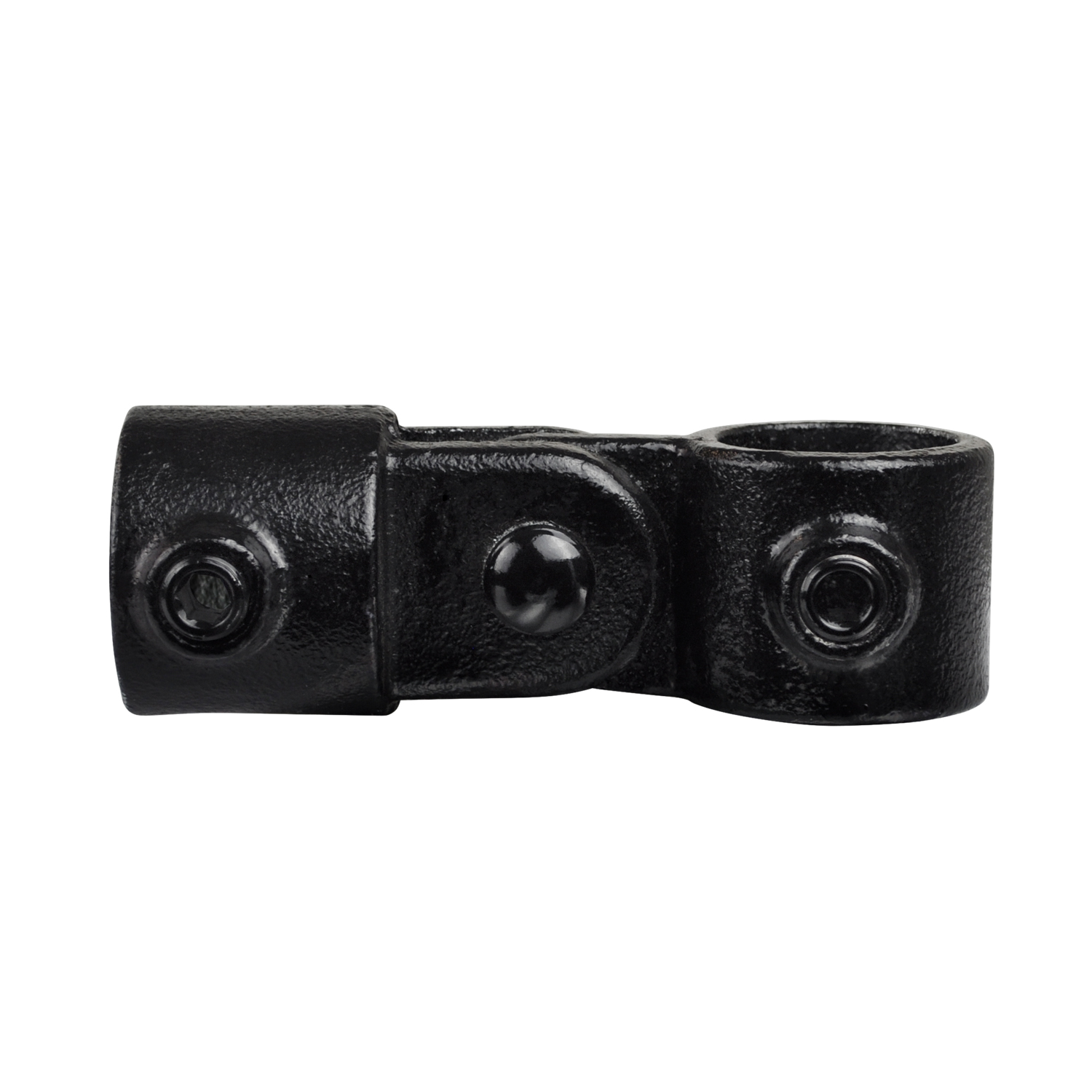 Pieza de unión, simple, negra 26,9 mm (¾")