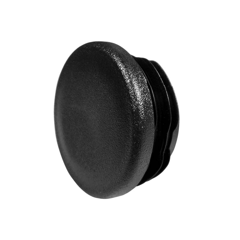Tapón, plástico negro 33,7 mm (1"), para tubo de pared gruesa