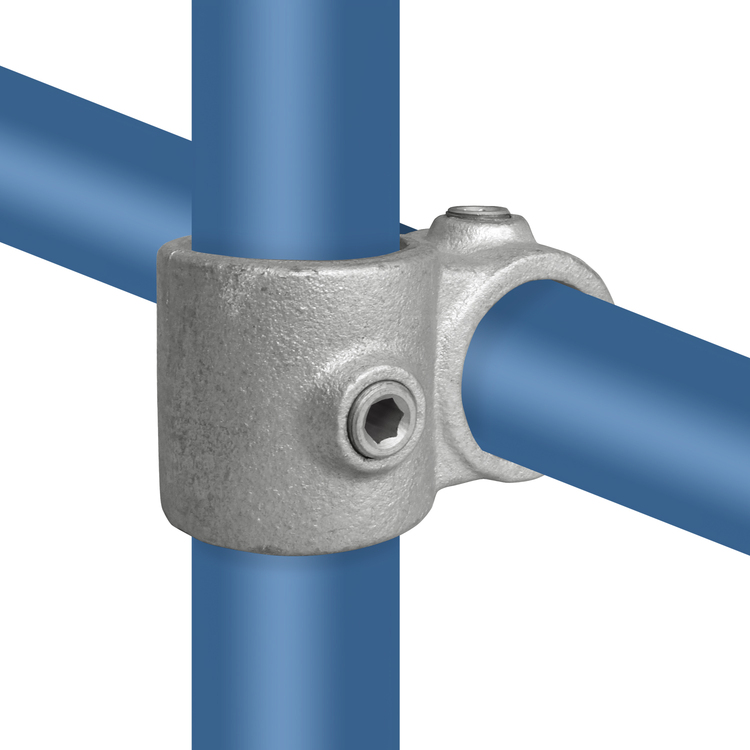 Pieza transversal, saliente, 90° Medida de combinación 33,7 mm (1") - 26,9 mm (3/4")